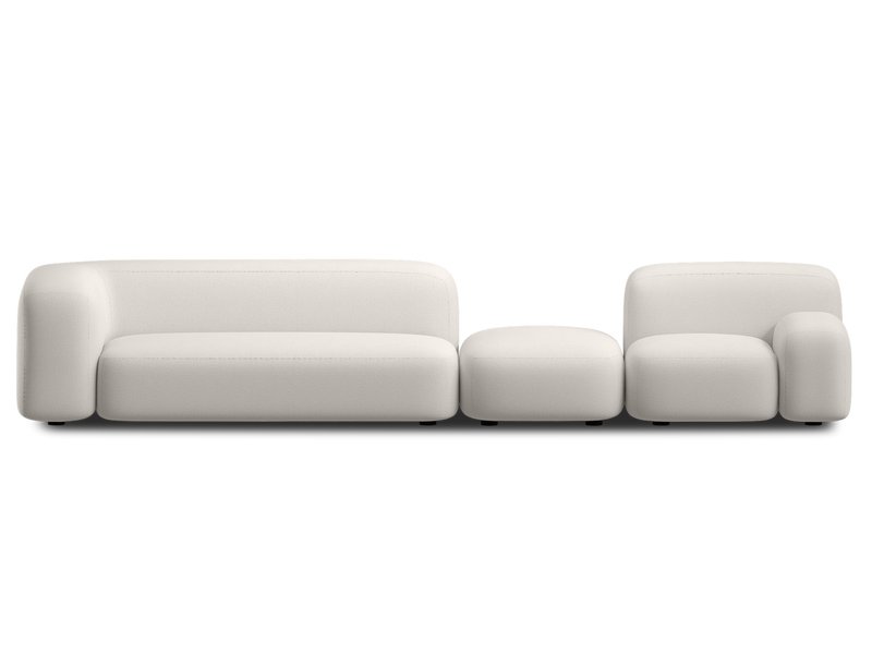 Диван модульный Риббл-4 Bucle White